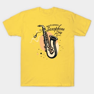 National Saxophone Day – November T-Shirt